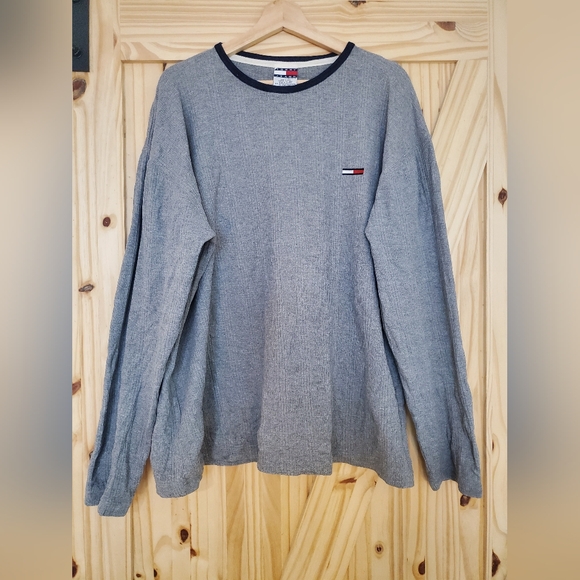 Tommy Hilfiger XL Gray Crew Neck Sweater - Picture 1 of 6